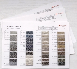 Color cards (GINGA LINEN）